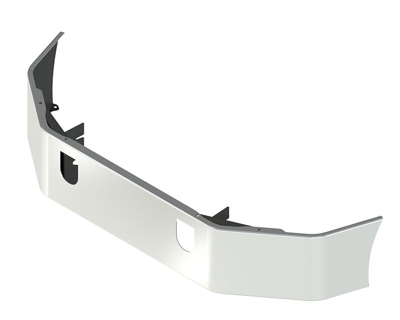 BUMPER FOR MACK CX SERIES, VISION SETBACK AXLE 2001-2004 16" SETBACK AXLE CHROME WITH TOW HOLE