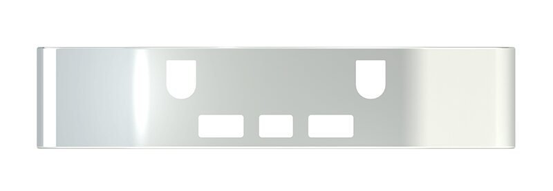 BUMPER FOR MACK CX SERIES, VISION SETBACK AXLE 2001-2004 18" SETBACK AXLE CHROME