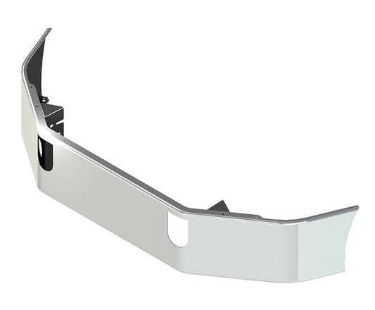 BUMPER FOR MACK CXP, CXN SERIES SETBACK AXLE 2005-2022 16" SETBACK AXLE CHROME WITH TOW HOLE