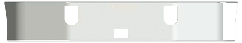 BUMPER FOR MACK CXP, CXN SERIES SETBACK AXLE 2005-2022 16" SETBACK AXLE STAINLESS STEEL