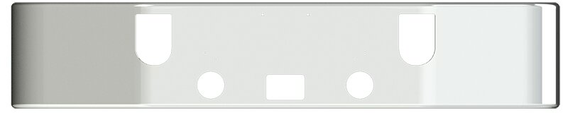 BUMPER FOR MACK CXP, CXN SERIES SETBACK AXLE 2005-2022 16" SETBACK AXLE STAINLESS STEEL