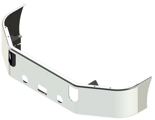 BUMPER FOR MACK CXP, CXN SERIES SETBACK AXLE 2005-2022 16" SETBACK AXLE CHROME