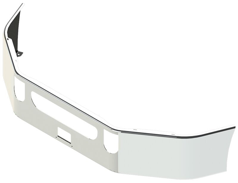 BUMPER FOR MACK CXU SERIES SETBACK AXLE 2008-2022 & ANTHEM SETBACK AXLE 2017-2022 16" SETBACK AXLE CHROME