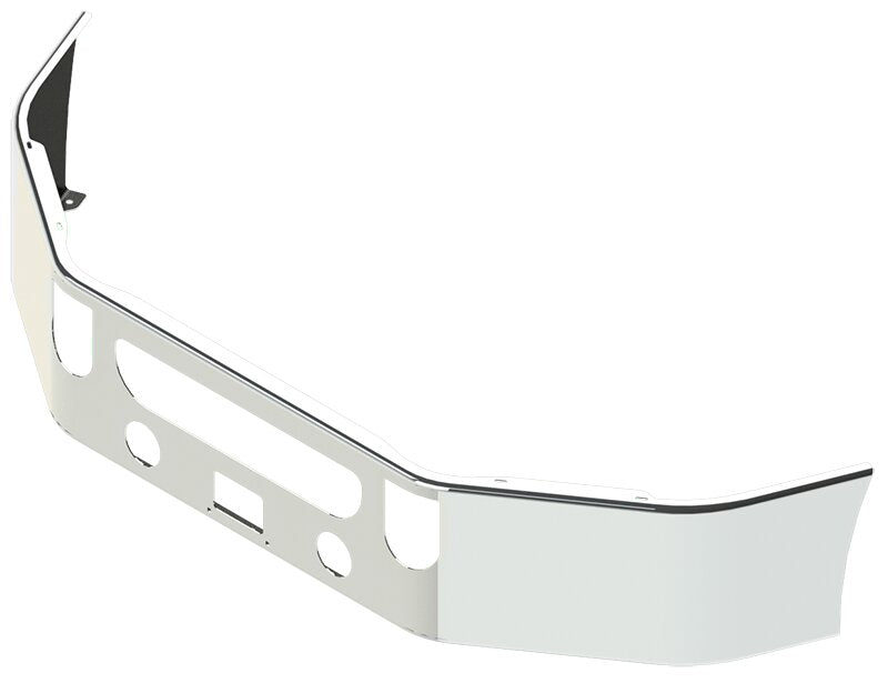 BUMPER FOR MACK CXU SERIES SETBACK AXLE 2008-2022 & ANTHEM SETBACK AXLE 2017-2022 16" SETBACK AXLE CHROME