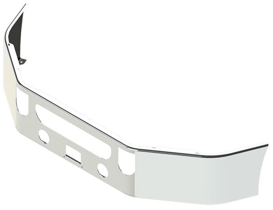 BUMPER FOR MACK CXU SERIES SETBACK AXLE 2008-2022 & ANTHEM SETBACK AXLE 2017-2022 16" SETBACK AXLE CHROME