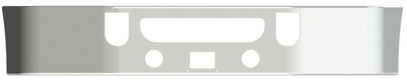 BUMPER FOR MACK CXU SERIES SETBACK AXLE 2008-2022 & ANTHEM SETBACK AXLE 2017-2022 16" SETBACK AXLE CHROME