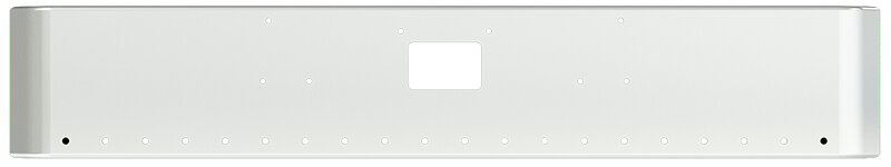 BUMPER FOR PETERBILT 379, 378, 357 1987-2007 16" SQUARE HAND FORM CHROME WITH TOW HOLE, LIGHT HOLES