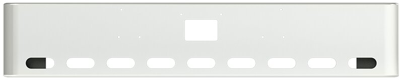 BUMPER FOR PETERBILT 379, 378, 357 1987-2007 18" SQUARE ROLLED END CHROME WITH TOW HOLE AND 9 OVAL HOLES