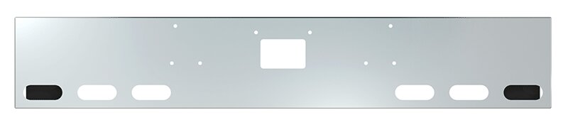 BUMPER FOR PETERBILT 379, 378, 357 1987-2007 16" BOXED END CHROME WITH TOW HOLE, LIGHT HOLES