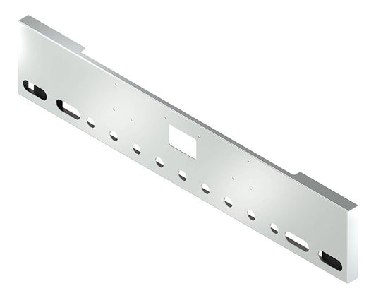BUMPER FOR PETERBILT 379, 378, 357 1987-2007 18" BOXED END CHROME WITH TOW HOLE AND 4 OVAL HOLES