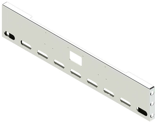 BUMPER FOR PETERBILT 379, 378, 357 1987-2007 18" BOXED END CHROME WITH TOW HOLE AND 9 OVAL HOLES