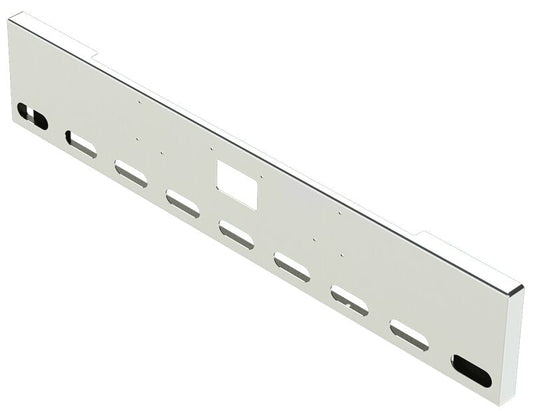 BUMPER FOR PETERBILT 379, 378, 357 1987-2007 18" BOXED END CHROME WITH TOW HOLE AND 9 OVAL HOLES