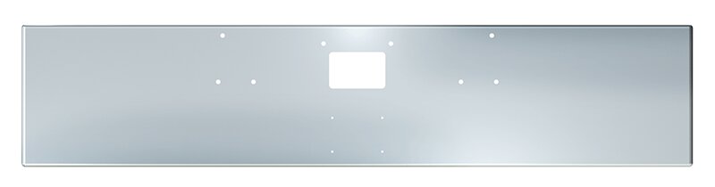 BUMPER FOR PETERBILT 379, 378, 357 1987-2007 20" BOXED END CHROME WITH TOW HOLE AND LICENSE PLATE HOLES