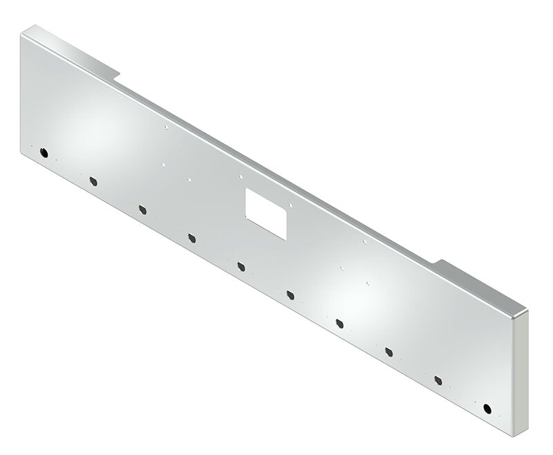 BUMPER FOR PETERBILT 379, 378, 357 1987-2007 20" BOXED END CHROME WITH TOW HOLE, LIGHT HOLES