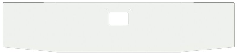 BUMPER FOR PETERBILT 379, 378, 357 1987-2007 WITH 379 STYLE LICENCE PLATE HANGER BOLTS & TOW HOLE & NO MOUNTING HOLES AND WITH UNIVERSAL BRACKETS THAT FIT CB, CQ, FD, FE ,HA, HC, GO