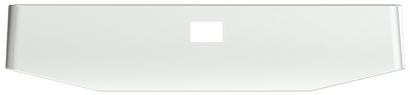 BUMPER FOR PETERBILT 379, 378, 357 1987-2007 20" TAPER HAND FORM CHROME WITH TOW HOLE & NO MOUNTING HOLES AND WITH UNIVERSAL BRACKETS THAT FIT CB, CQ, FD, FE ,HA, HC, GO