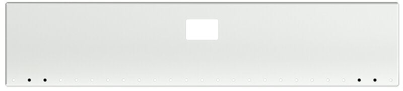 BUMPER FOR PETERBILT 379, 378, 357 1987-2007 20" BOXED END CHROME WITH TOW HOLE & NO MOUNTING HOLES AND 25 HOLES FOR 3/4" LIGHTS, WITH UNIVERSAL BRACKETS THAT FIT CB, CQ, FD, FE ,HA, HC, GO