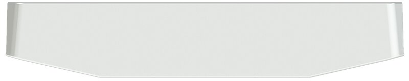 BUMPER FOR PETERBILT 379, 378, 357 1987-2007 18" TAPER HAND FORM CHROME WITH NO MOUNTING HOLES AND WITH UNIVERSAL BRACKETS THAT FIT CB, CQ, FD, FE ,HA, HC, GO