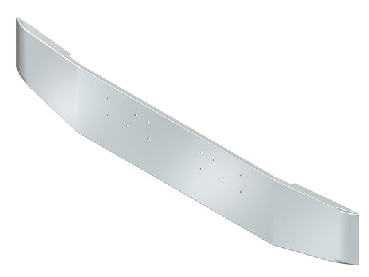 BUMPER FOR PETERBILT 375 CONVENTIONAL 1987-1994 16" TAPER ROLLED END CHROME WITH MOUNTING HOLES ONLY