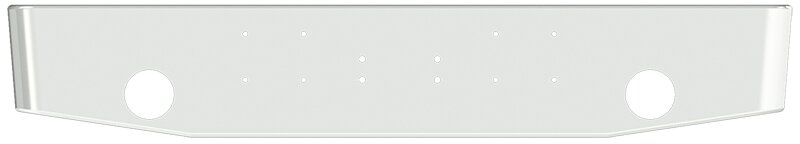 BUMPER FOR PETERBILT LOGGER 1973-1986 16" TAPER ROLLED END CHROME