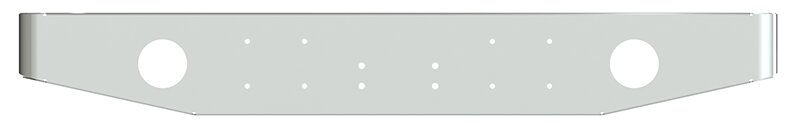 BUMPER FOR PETERBILT LOGGER 1973-1986 12" TAPER HAND FORM CHROME
