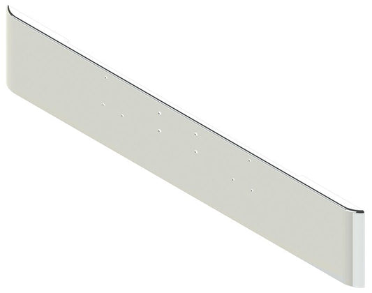 BUMPER FOR PETERBILT LOGGER 1987-2007 18" SQUARE ROLLED END CHROME WITH EXTERIOR BOLT ON HITCH HOLES