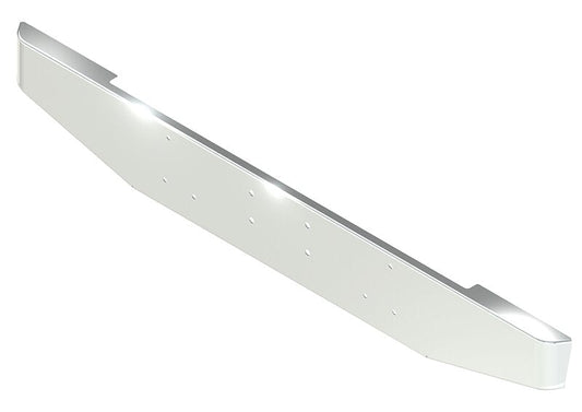 BUMPER FOR PETERBILT LOGGER 1987-2007 12" TAPER HAND FORM CHROME WITH EXTERIOR BOLT ON HITCH HOLES