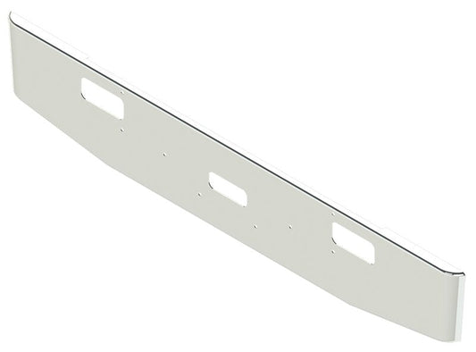 BUMPER FOR PETERBILT 362 CABOVER 1981-2000 16" TAPER ROLLED END CHROME WITH TOW HOLE & STEP HOLES