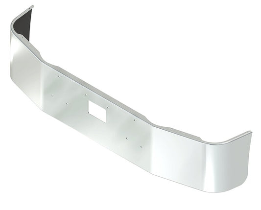 BUMPER FOR PETERBILT 385 WITH 112" BBC SETBACK AXLE 1995-2007 18" SETBACK AXLE CHROME WITH TOW HOLE