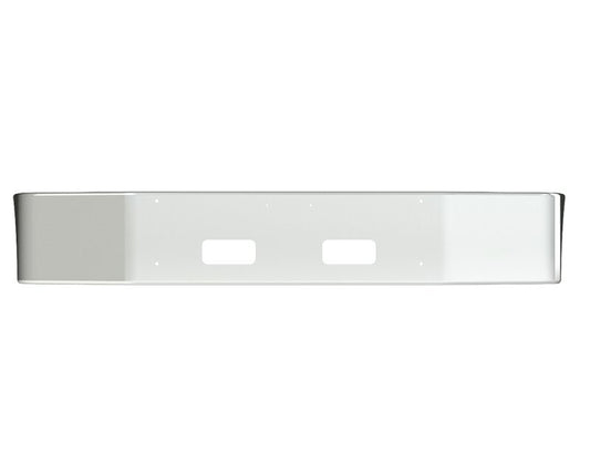 BUMPER FOR PETERBILT 348 SET FORWARD AXLE 2010-2022 12" SET FORWARD AXLE CHROME WITH TOW HOLE