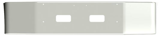 BUMPER FOR PETERBILT 348 SET FORWARD AXLE 2010-2022 18" SET FORWARD AXLE CHROME WITH TOW HOLE