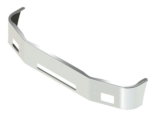 BUMPER FOR PETERBILT 330, 335, 337, 340, 348 SETBACK AXLE 2006-2014 12" TO 14" SETBACK AXLE CHROME