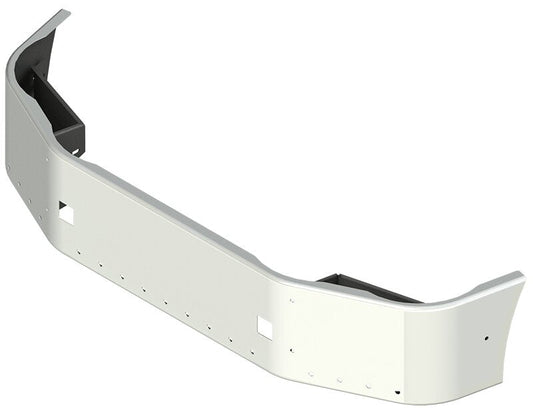 BUMPER FOR PETERBILT 386 SETBACK AXLE 2006-2015 16" SETBACK AXLE CHROME WITH TOW HOLE, LIGHT HOLES