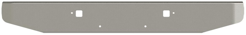 Bumper For KENWORTH, KW, W990, 2018-2026, 12", TAPER ROLLED END, CHROME, TOW HOLES, 7ga