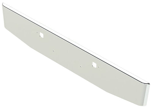 Bumper For KENWORTH, KW, W990, 2018-2026, 16" to 14", TAPER ROLLED END, CHROME, TOW HOLES, 10ga