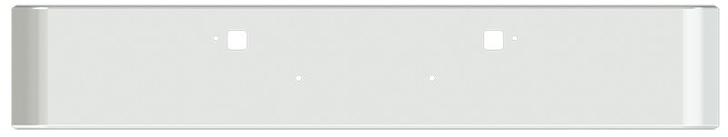 BUMPER FOR PETERBILT 365, 367, 388, 389, 567 2007-2022 16" SQUARE HAND FORM CHROME WITH TOW HOLE