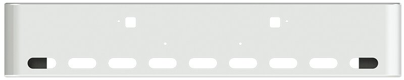 BUMPER FOR PETERBILT 365, 367, 388, 389, 567 2007-2022 18" SQUARE ROLLED END CHROME WITH TOW HOLE AND 9 OVAL HOLES