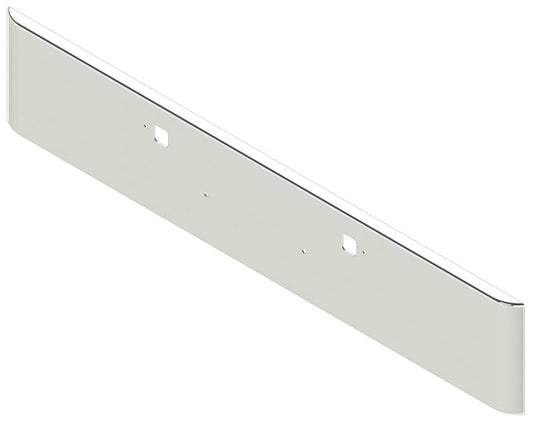 Bumper For KENWORTH, KW, W990, 2018-2026, 18", SQUARE ROLLED END, CHROME, TOW HOLES, 10ga