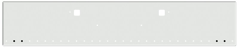 Bumper For KENWORTH, KW, W990, 2018-2026, 18", BOXED END, CHROME, TOW HOLES, LIGHT HOLES, 7ga