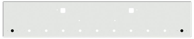 Bumper For KENWORTH, KW, W990, 2018-2026, 18", BOXED END, CHROME, TOW HOLES, LIGHT HOLES, 7ga