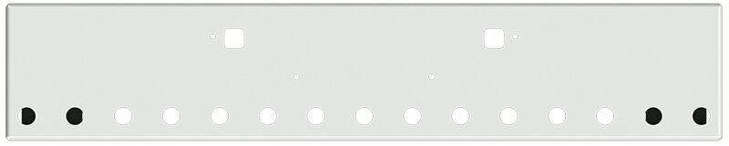 Bumper For KENWORTH, KW, W990, 2018-2026, 18", BOXED END, CHROME, TOW HOLES, LIGHT HOLES, 7ga