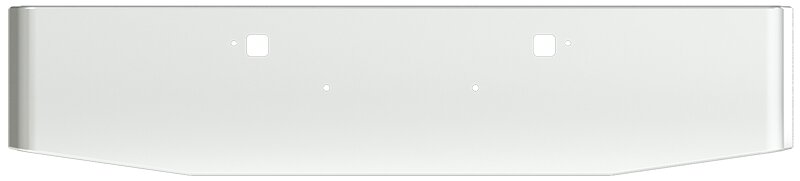 Bumper For KENWORTH, KW, W990, 2018-2026, 20" TO 16", TAPER HAND FORM, CHROME, TOW HOLES, 7ga