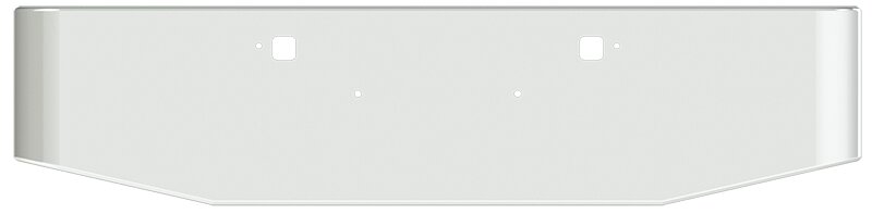 BUMPER FOR PETERBILT 365, 367, 388, 389, 567 2007-2022 22" TAPER HAND FORM CHROME WITH TOW HOLE