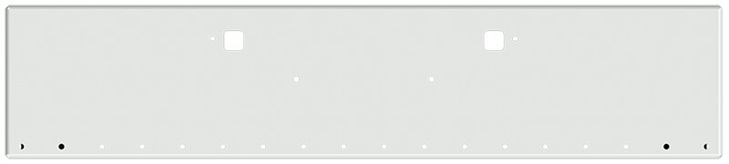 BUMPER FOR PETERBILT 365, 367, 388, 389, 567 2007-2022 20" BOXED END CHROME WITH TOW HOLE, LIGHT HOLES
