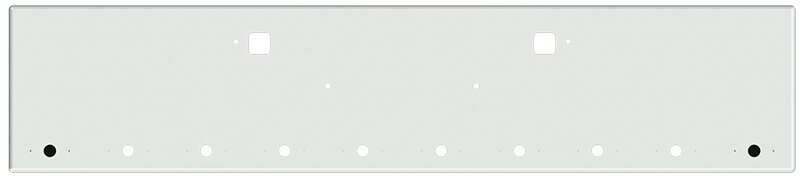 Bumper For KENWORTH, KW, W990, 2018-2026, 20", BOXED END, CHROME, TOW HOLES, LIGHT HOLES, 10ga