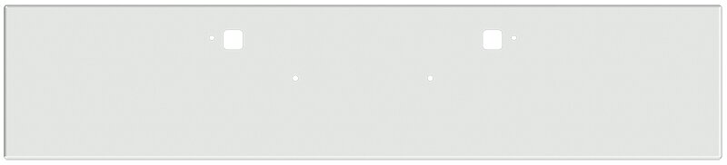 Bumper For KENWORTH, KW, W990, 2018-2026, 20", AMERICAN EAGLE BOXED END WITH 8" EARS, CHROME, TOW HOLES, 10ga