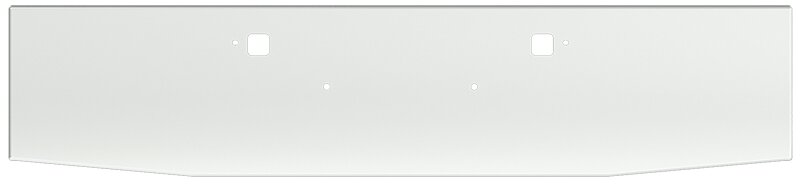 Bumper For KENWORTH, KW, W990, 2018-2026, 20" TO 18", BOXED END TAPER, CHROME, TOW HOLES, 10ga