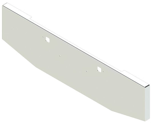 Bumper For KENWORTH, KW, W990, 2018-2026, 24" to 22", BOXED END TAPER, CHROME, TOW HOLES, 10ga