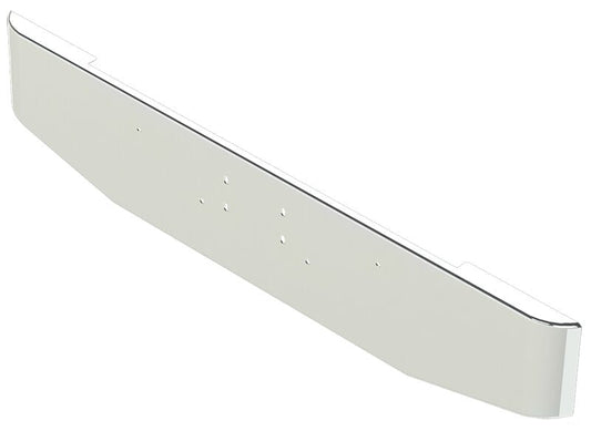 Bumper For KENWORTH, KW, W990, 2018-2026, 18", TAPER HAND FORM, CHROME, HITCH HOLES, 7ga