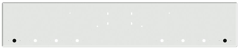 Bumper For KENWORTH, KW, W990, 2018-2026, 18", BOXED END, CHROME, HITCH HOLES, LIGHT HOLES, 7ga